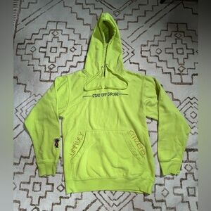Neon Yellow Graphic Hoodie
